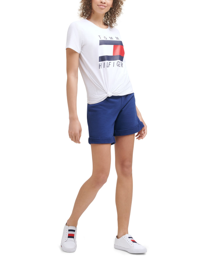 Tommy Hilfiger Sport Tie-Front Logo T-Shirt