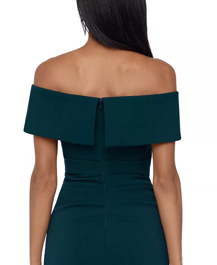 XSCAPE Off-The-Shoulder Gown
