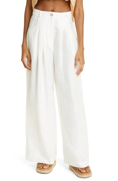 FARM Rio High Waist Wide Leg Linen Pants