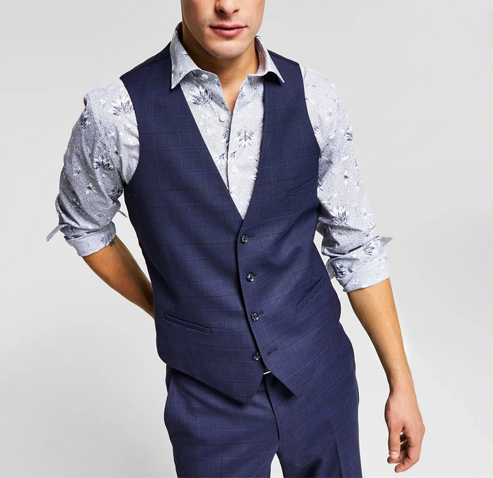 Bar III Men's Slim-Fit Wool Suit Vest