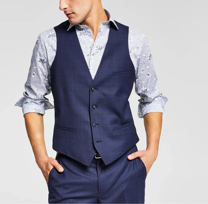 Bar III Men's Slim-Fit Wool Suit Vest