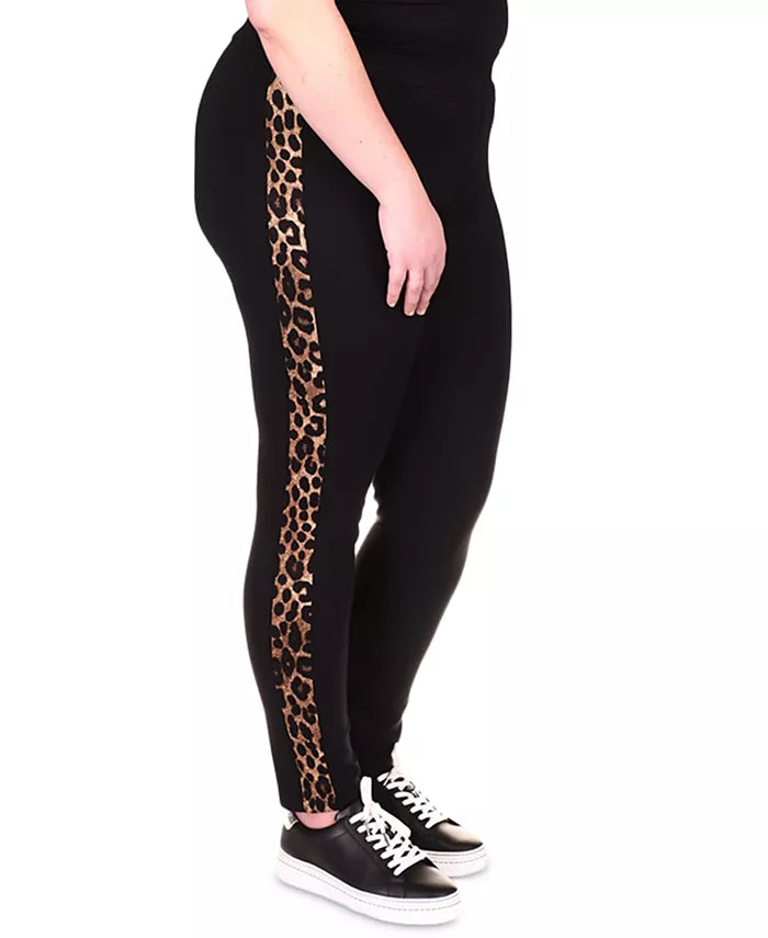 MICHAEL MICHAEL KORS Plus Size Cheetah-Striped Leggings