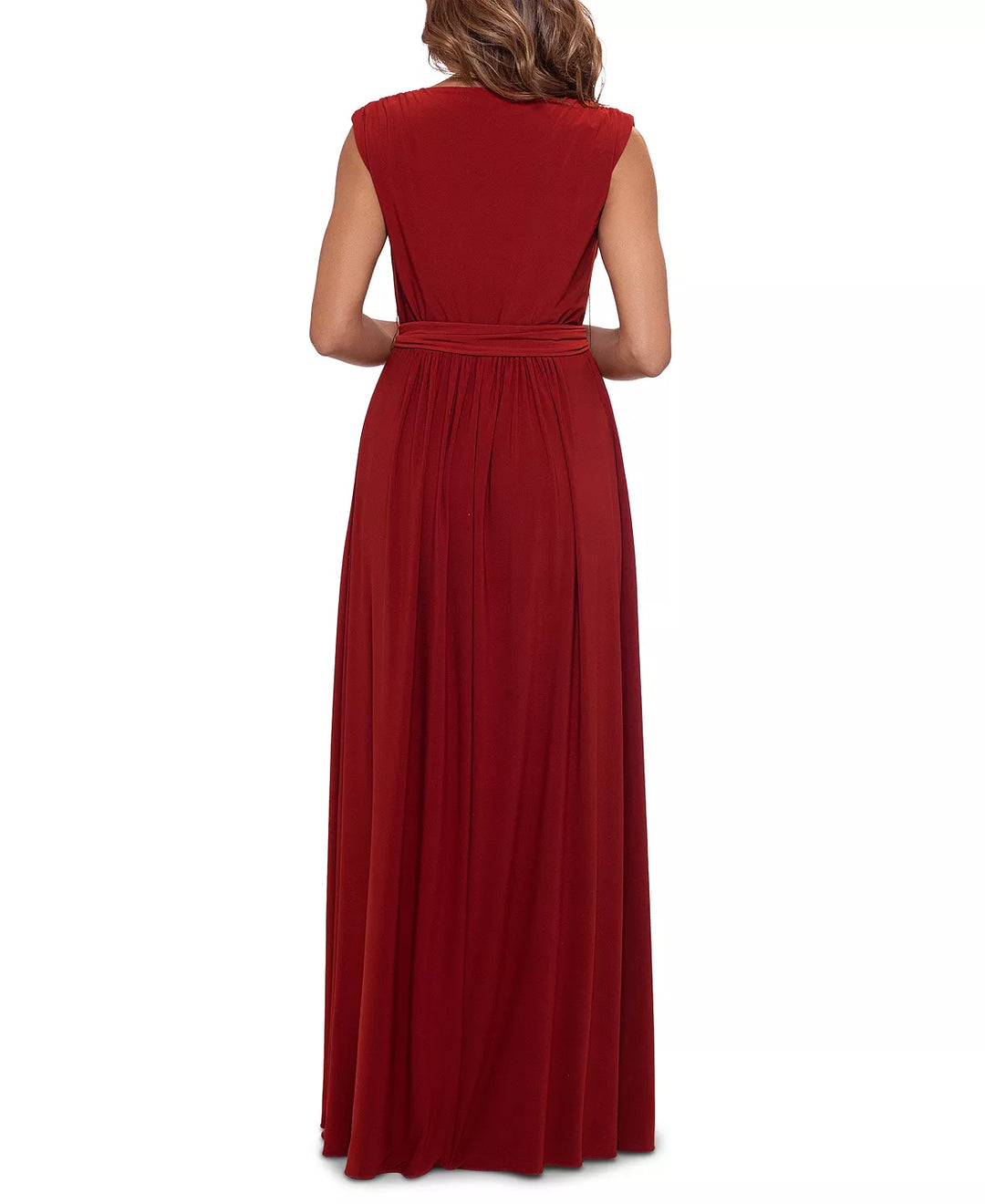 Betsy & Adam Tie-Waist Gown