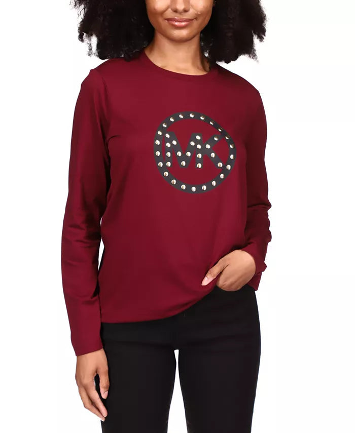 MICHAEL MICHAEL KORS Stud Circle-Logo T-Shirt