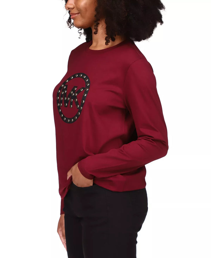 MICHAEL MICHAEL KORS Stud Circle-Logo T-Shirt
