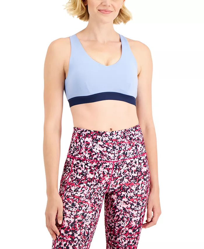 ID Ideology Colorblocked Low-Impact Sports Bra