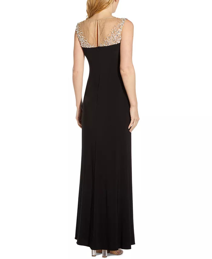 Adrianna Papell Embellished Jersey Gown