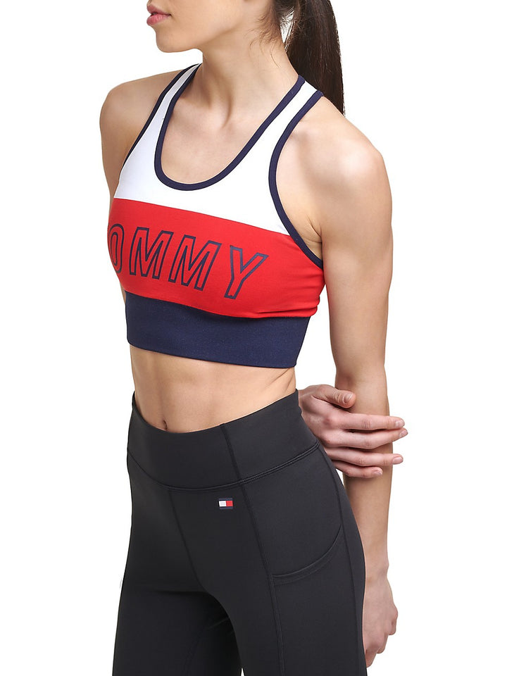 Tommy Hilfiger Sport Colorblocked Low Impact Sports Bra