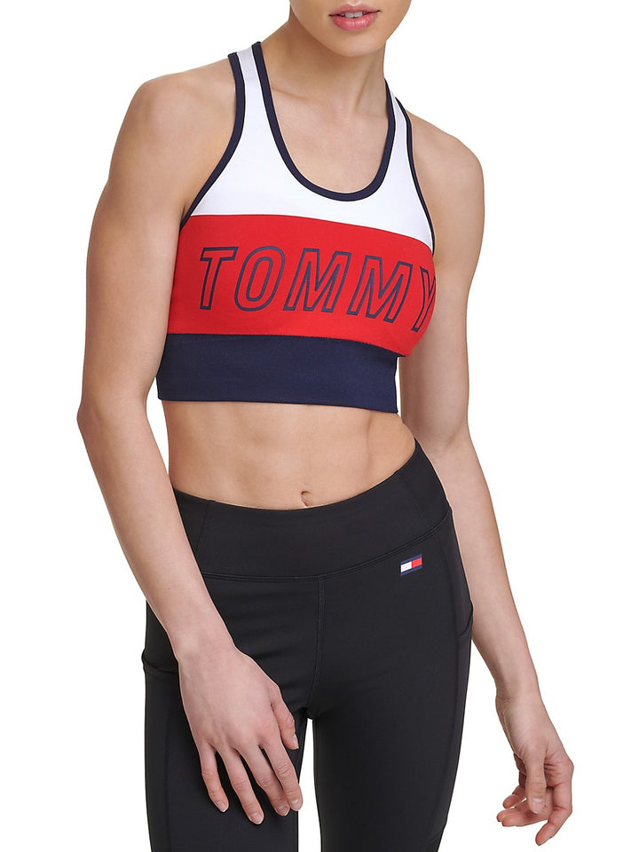 Tommy Hilfiger Sport Colorblocked Low Impact Sports Bra
