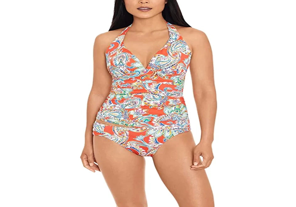 Ralph Lauren Paisley Molded Cup Tankini Top