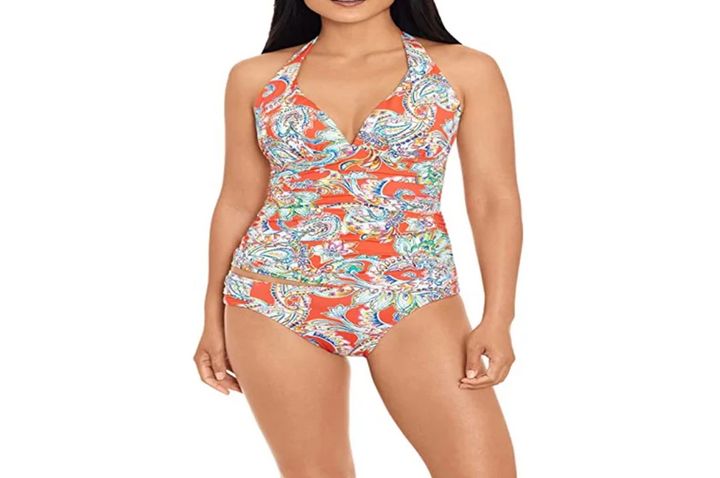 Ralph Lauren Paisley Molded Cup Tankini Top