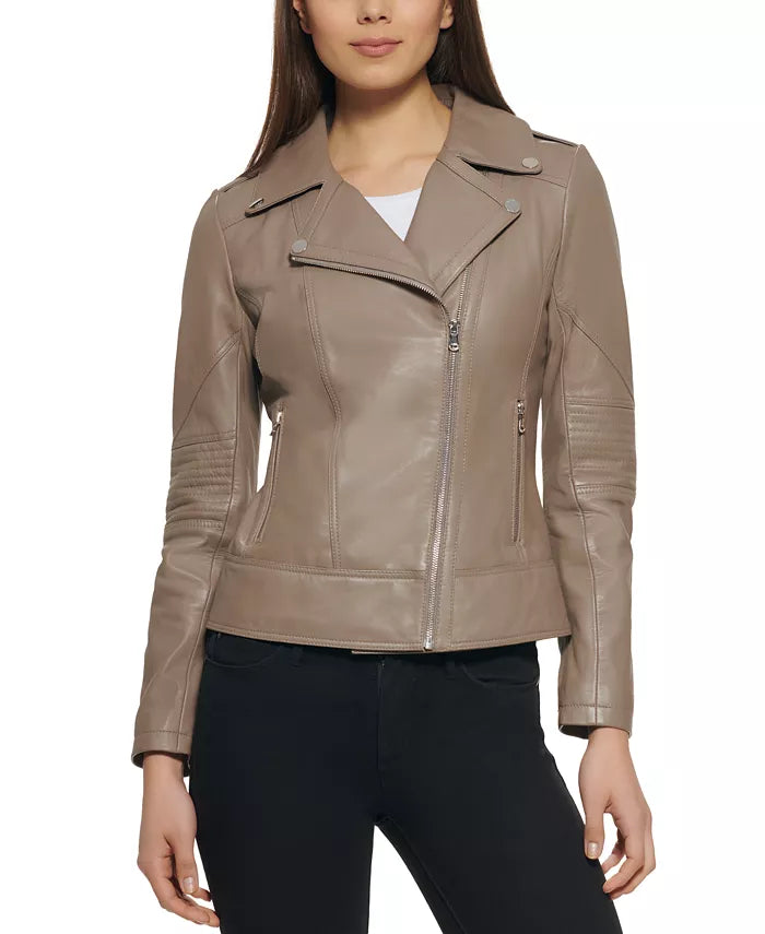 GUESS Leather Moto Coat