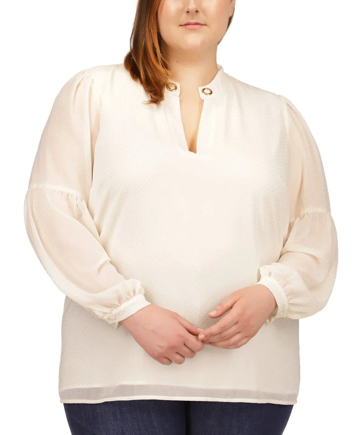 Michael Kors Dew Drop Chiffon Tunic