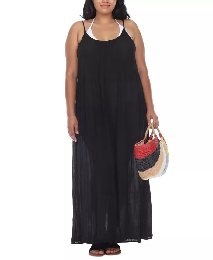 Raviya Plus Size Sleeveless Cover-Up Maxi Dress