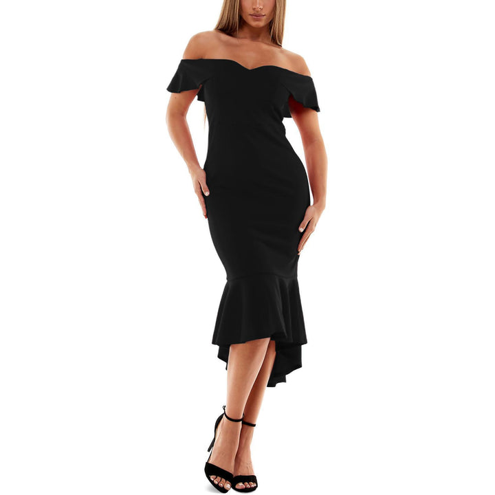 Emerald Sundae Juniors' Ruffled Midi Dress