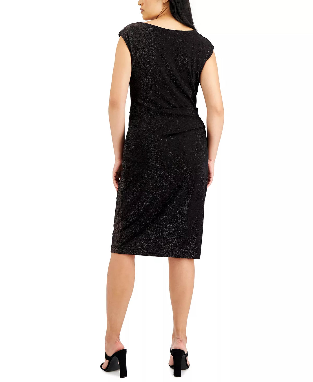 Connected Cowlneck Cocktail Dress