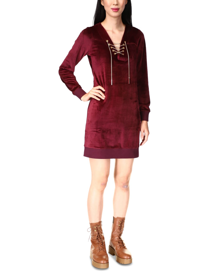 MICHAEL KORS Velour Tunic Dress