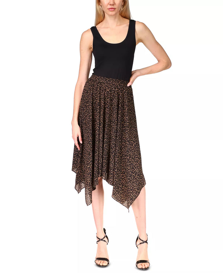 MICHAEL KORS Cheetah-Print Pull-On Skirt
