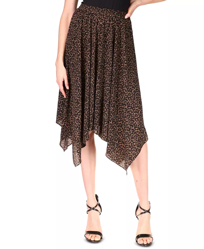 MICHAEL KORS Cheetah-Print Pull-On Skirt