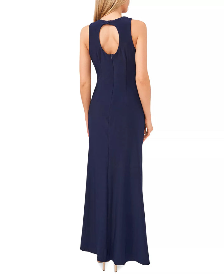 MSK Embellished Front-Slit Gown