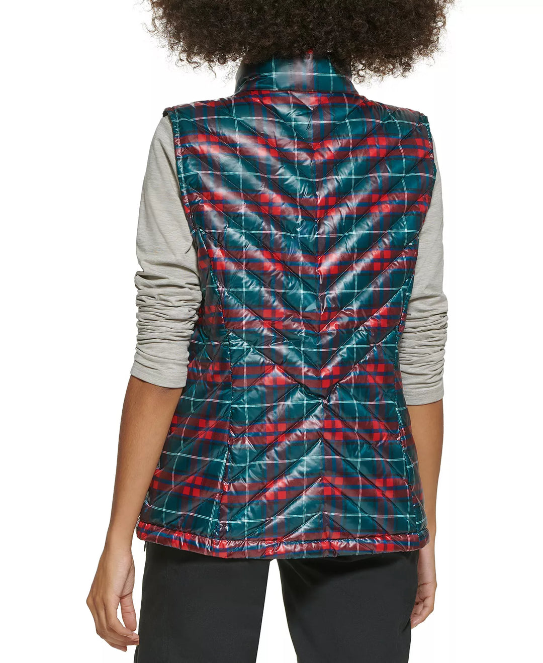 BASS OUTDOOR Trooper Plaid Packable Down Vest