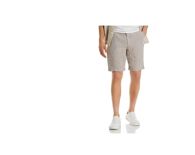 The Men's Store at Bloomingdale's Linen Micro-Houndstooth Shorts