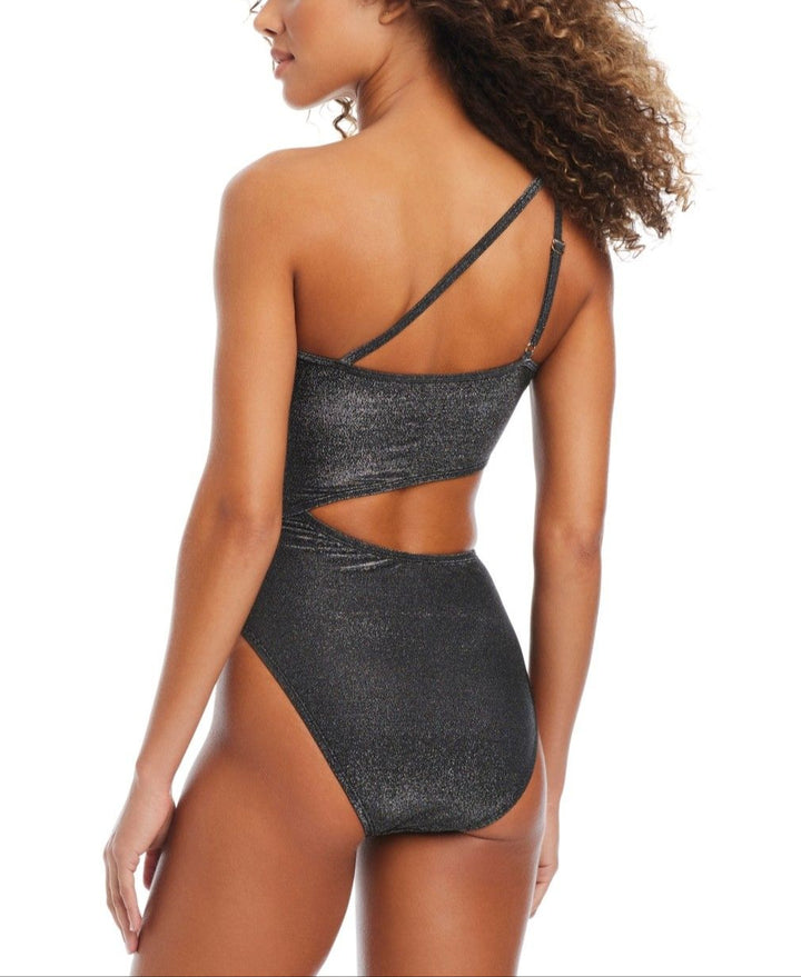 Bar III Shimmer Core One-Piece Swimsuit MSRP $68