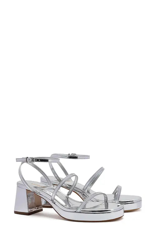 LARROUDE Gio Block Heel Strappy Sandal