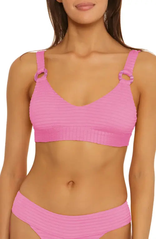 ISABELLA ROSE Maza Textured Bralette Bikini Top