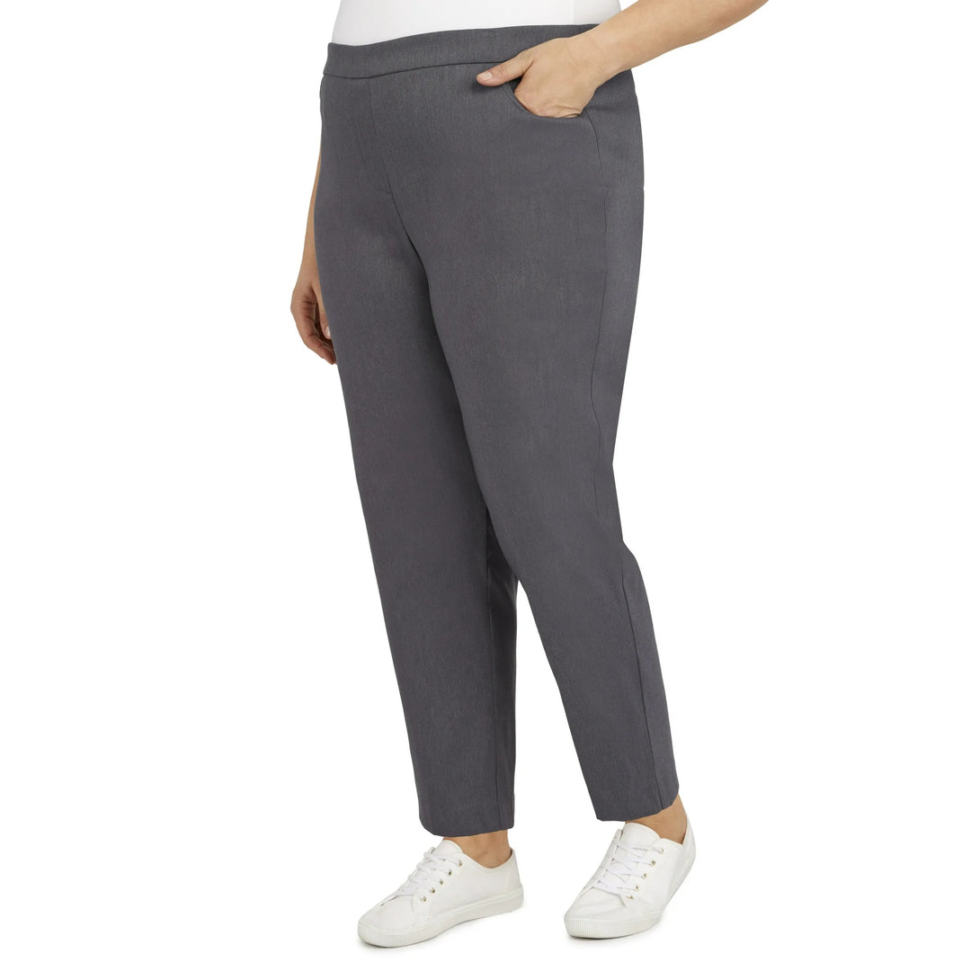Alfred Dunner Plus Size Classic Allure Tummy Control Pull-On Average Length Pants