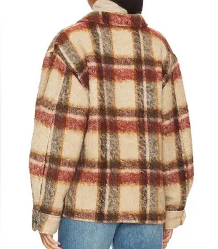 Anine Bing Flynn Plaid Jacket