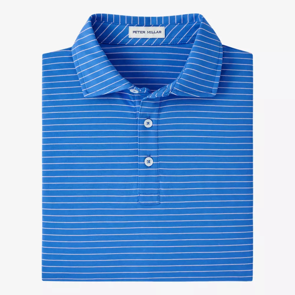 Peter Millar Pilot Mill Cedar Stripe Short-Sleeve Polo