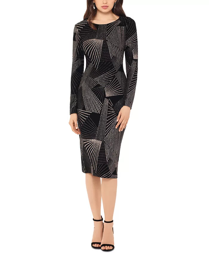 Betsy & Adam Petite Printed Sheath Dress