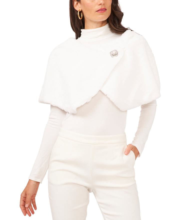 MSK Faux-Fur Shrug