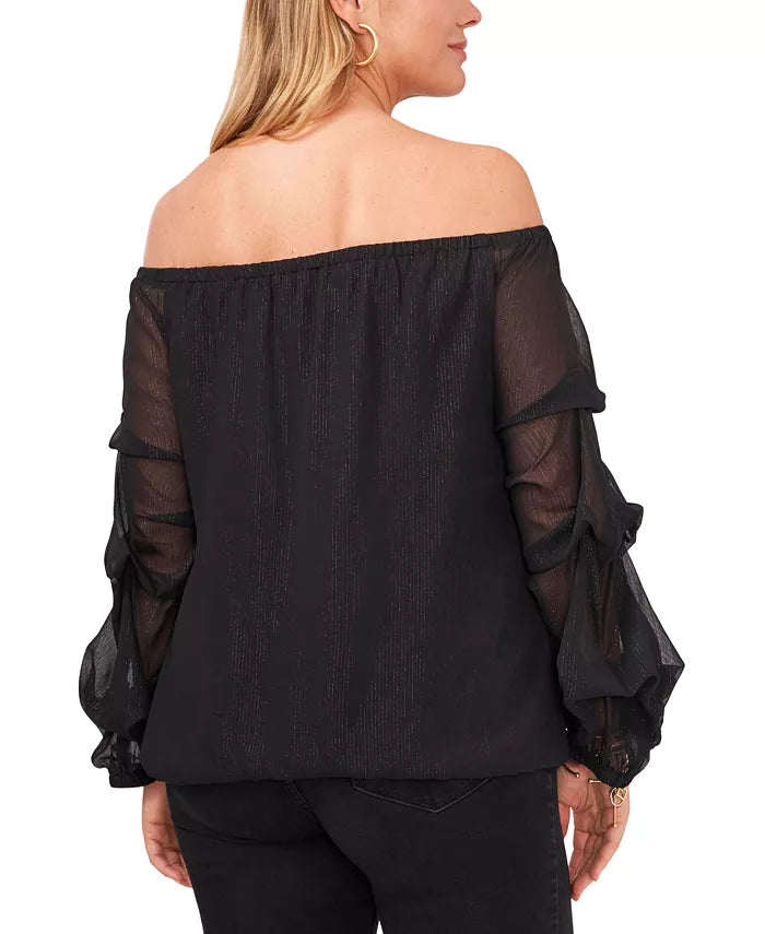 Vince Camuto Plus Size Balloon-Sleeve Top