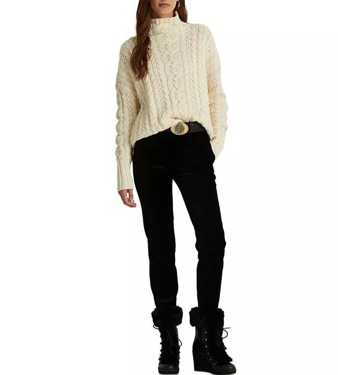 Lauren Ralph Lauren Cable-Knit Turtleneck Sweater