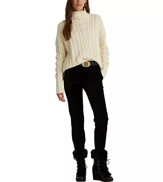 Lauren Ralph Lauren Cable-Knit Turtleneck Sweater