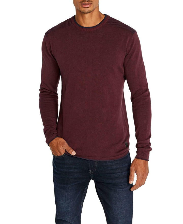 BUFFALO David Bitton Warell Knit Elbow-Patch Sweater