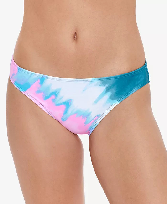 Salt + Cove Juniors' Horizon Dye Ruched-Back Hipster Bikini Bottoms