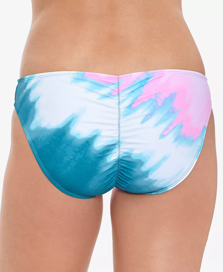 Salt + Cove Juniors' Horizon Dye Ruched-Back Hipster Bikini Bottoms
