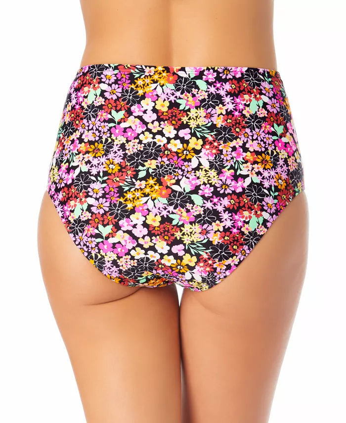 California Waves Juniors' High-Rise Strappy-Side Bikini Bottoms