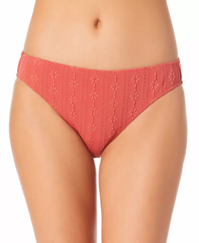 California Waves Juniors' Textured Hipster Bikini Bottoms