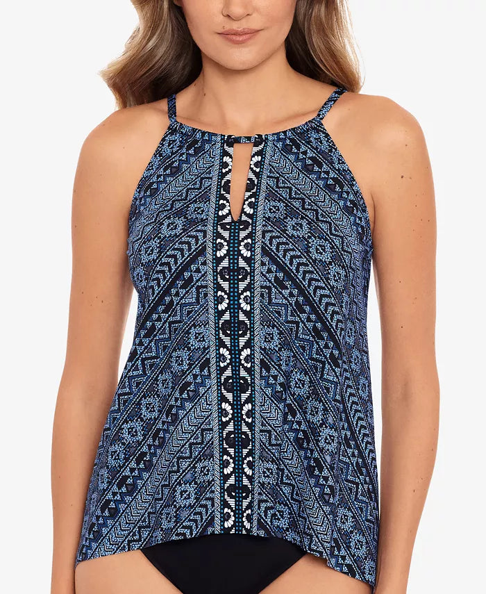 Miraclesuit Paillette Peephole Tankini Top