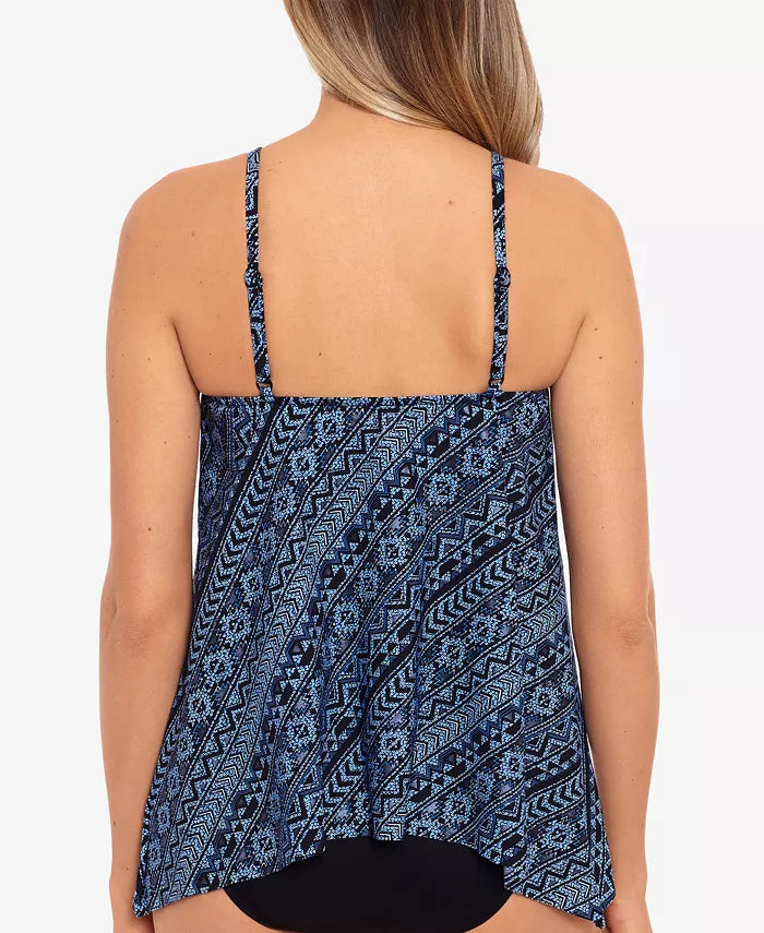 Miraclesuit Paillette Peephole Tankini Top
