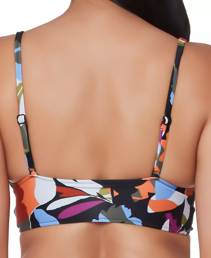 Bar III Printed Bikini Top