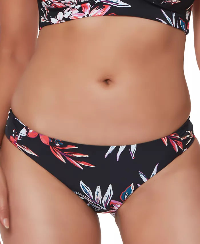 Bar III Floral-Print Hipster Bikini Bottoms