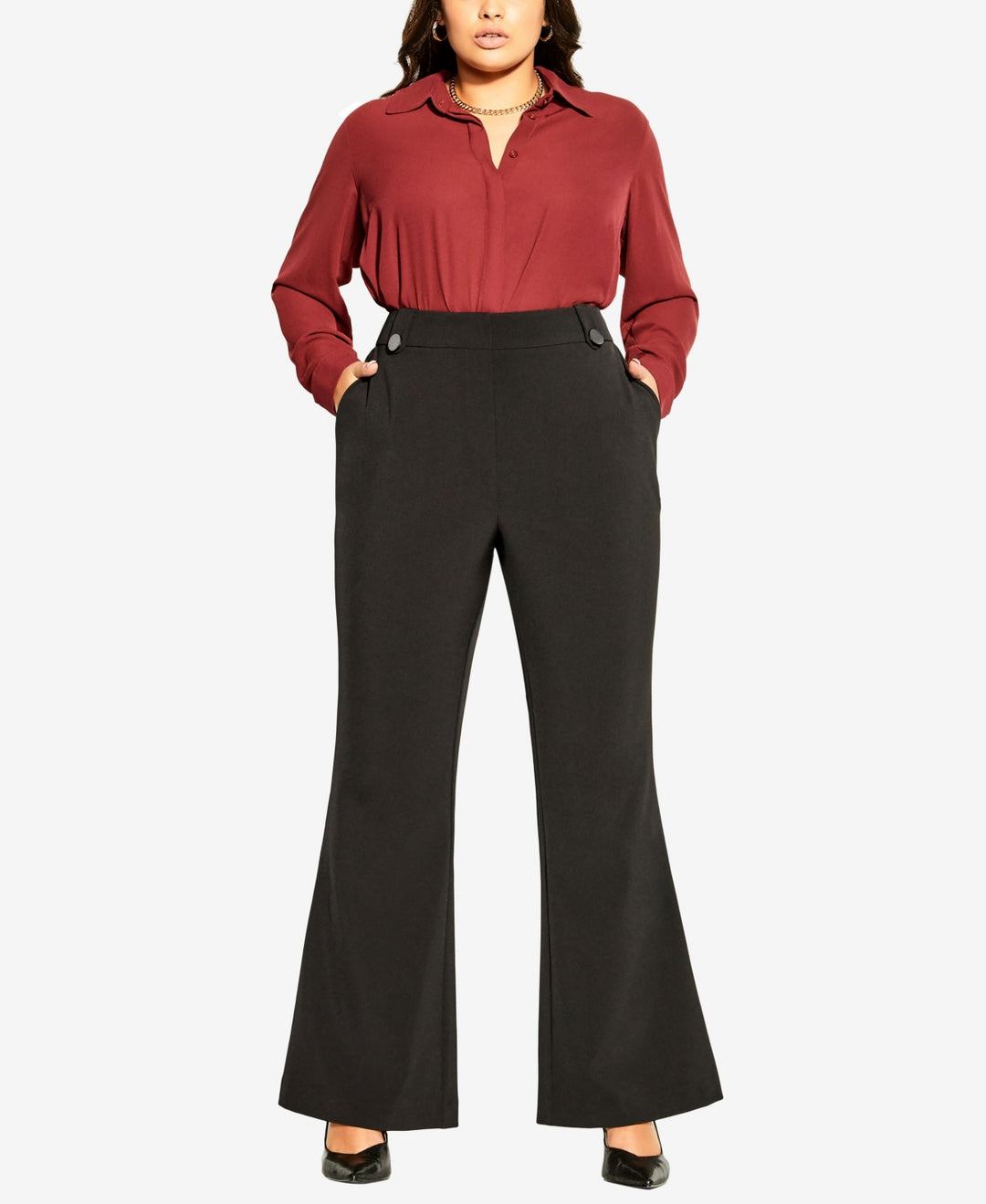 CITY CHIC Trendy Plus Size Tuxe Luxe Pants