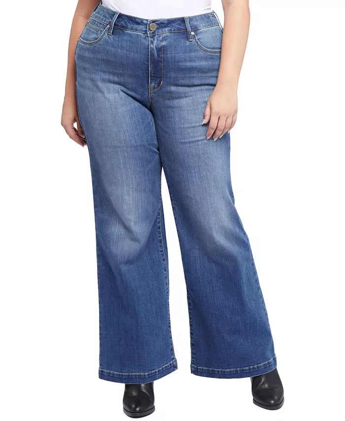 Seven7 Plus Size Bella Wide Leg Jeans