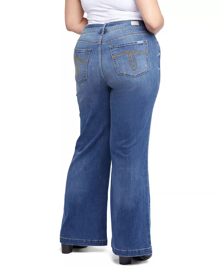 Seven7 Plus Size Bella Wide Leg Jeans