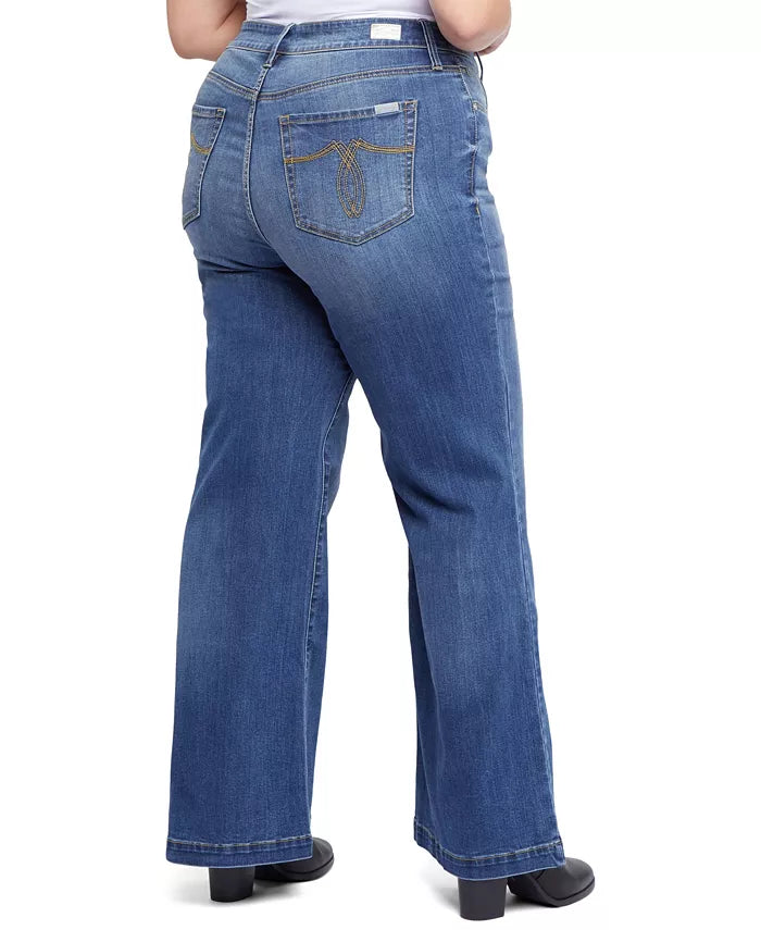 Seven7 Plus Size Bella Wide Leg Jeans